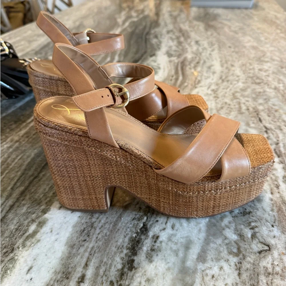 Sam Edelman Brown Platform Sandals - Picture 4 of 4